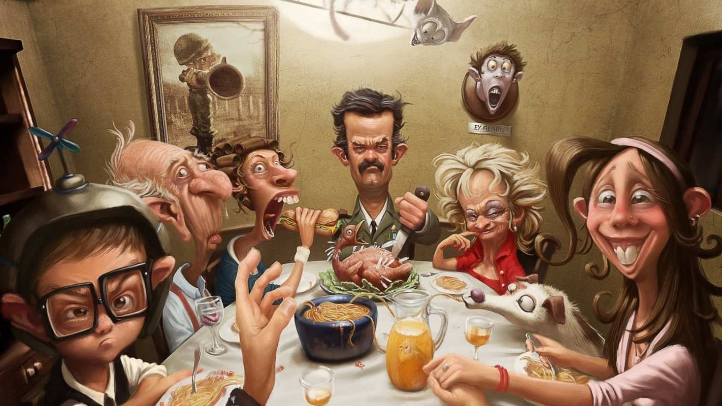 Открытка семья и застолье  с днем семьи   отбасы күні құтты болсын 